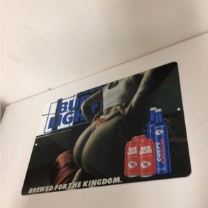 Busch Light Brewed For the Kingdom metal tin sign